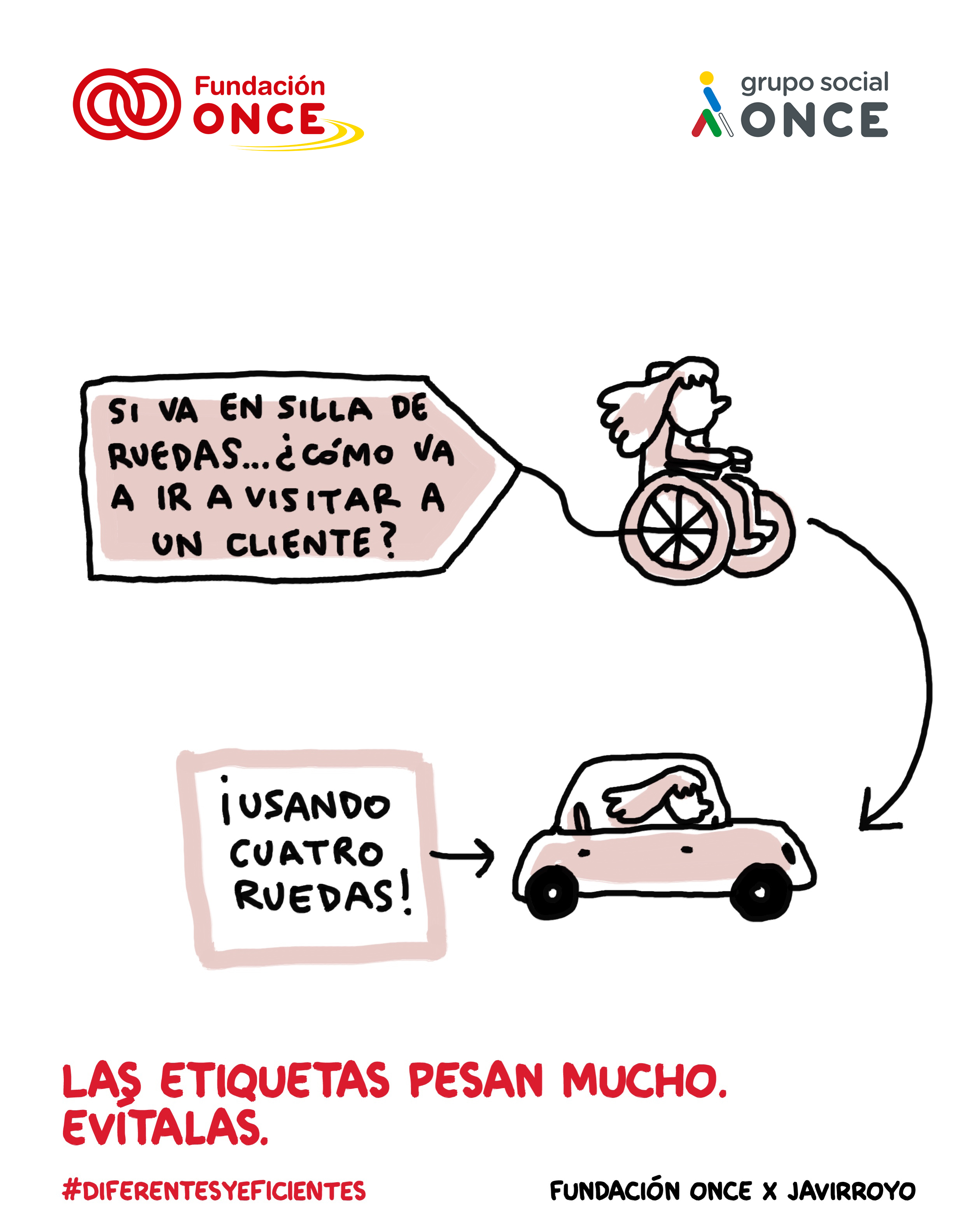 Viñeta Las etiquetas pesan mucho evítalas 2.