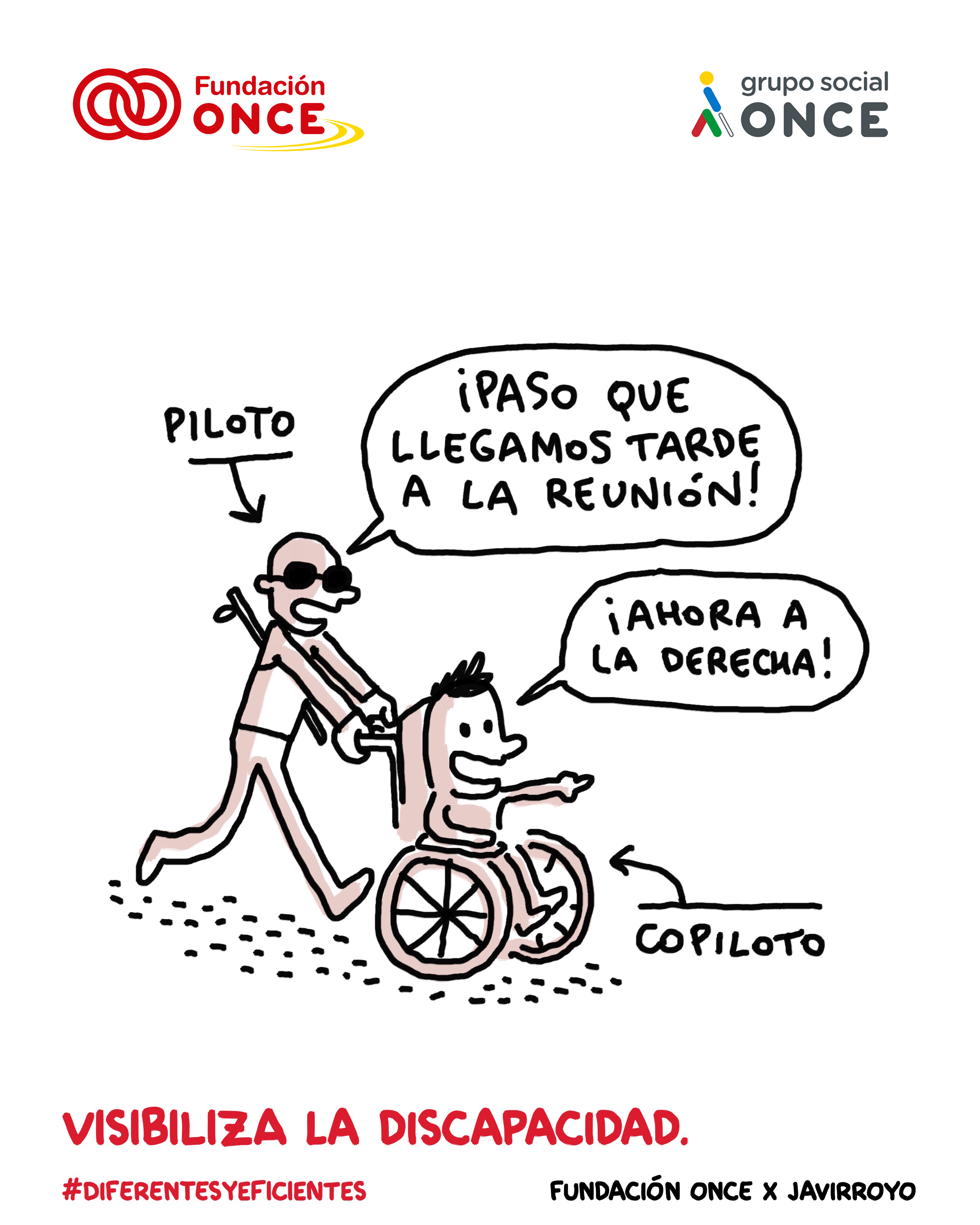 Viñeta visibiliza la discapacidad dos.