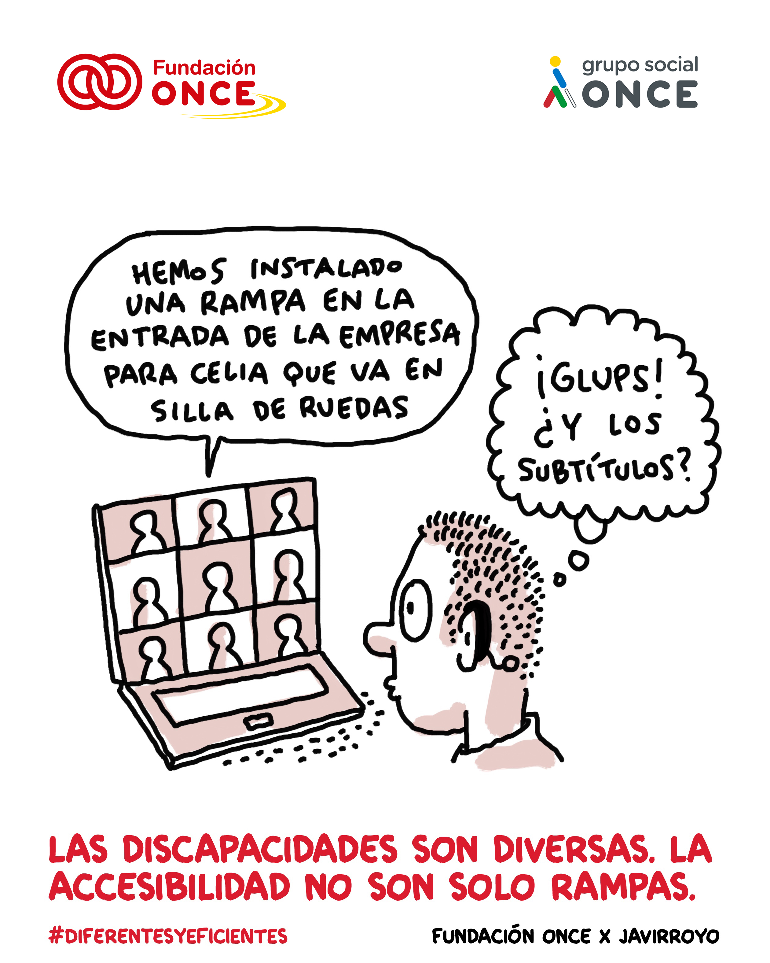 Viñeta Las discapacidades son diversas.