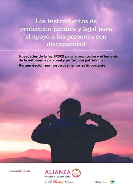 Portada Guía Los instrumentos de protección jurídica y legal para el apoyo a las personas con discapacidad