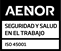 Logo sello de Aenor 45001