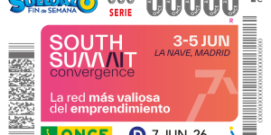 Imagen del cupón de la ONCE dedicado al South Summit
