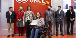 Foto de una de las becadas en la modalidad Estudios y Deporte