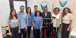 Foto de familia con el exoesqueleto