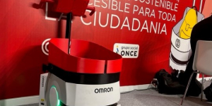 Foto de uno de los robots de asistencia de Fundación ONCE