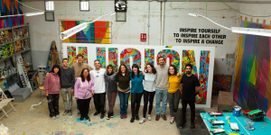 Foto de la creación de la obra 'ILUSIÓN'