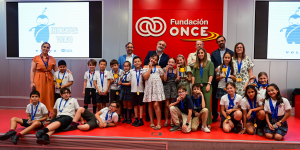 Foto de los ganadores de la Iniciativa Volvo en Fundación ONCE