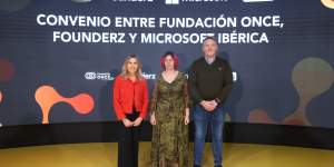 Foto de la presentación del acuerdo en Por Talento Digital
