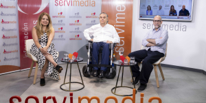 Foto de la presentación de la Bienal de Fundación ONCE en Servimedia