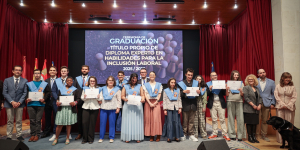 Foto del acto de graduación en la Universidad