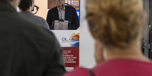 Foto del acto de inauguración en Cambio de Sentido