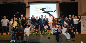 Foto del acto de graduación en la Universidad de Murcia
