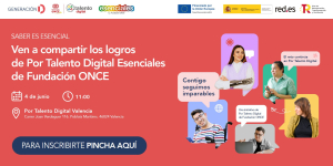 Imagen de la invitación a la presentación de Por Talento Digital en Valencia