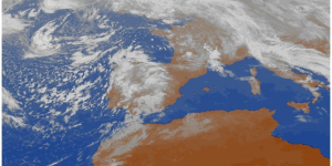 Imagen del mapa de borrascas de la Aemet