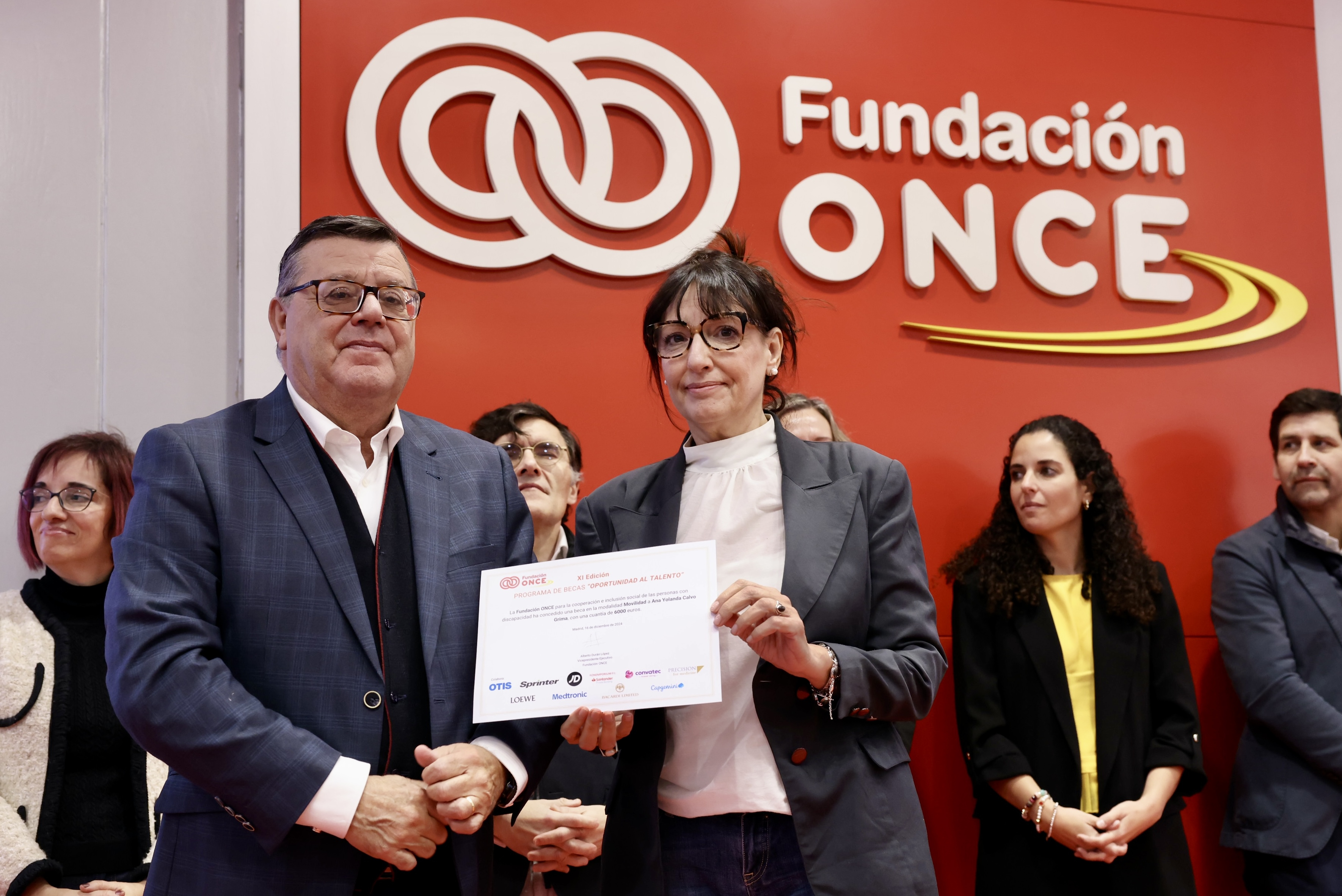 Foto de una de las becadas en la modalidad de Movilidad