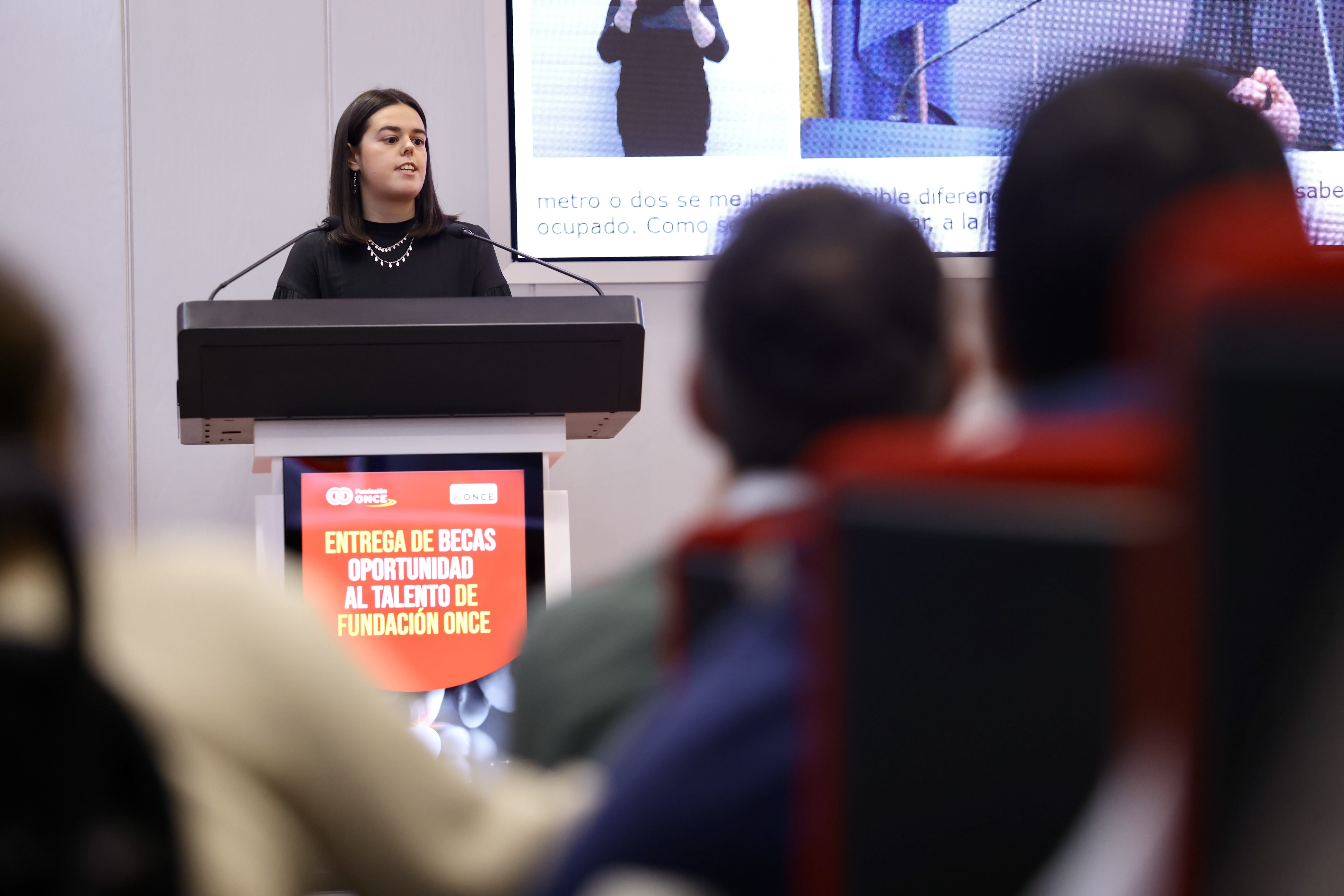Foto de una de las becadas en la modalidad Estudios y Deporte