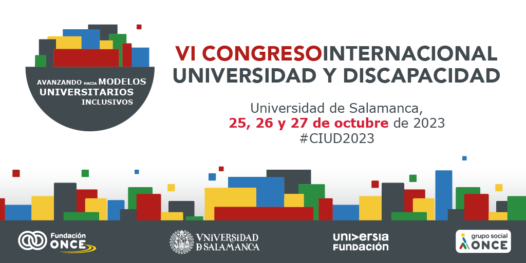 Imagen del cartel del Congreso Universidad y Discapacidad