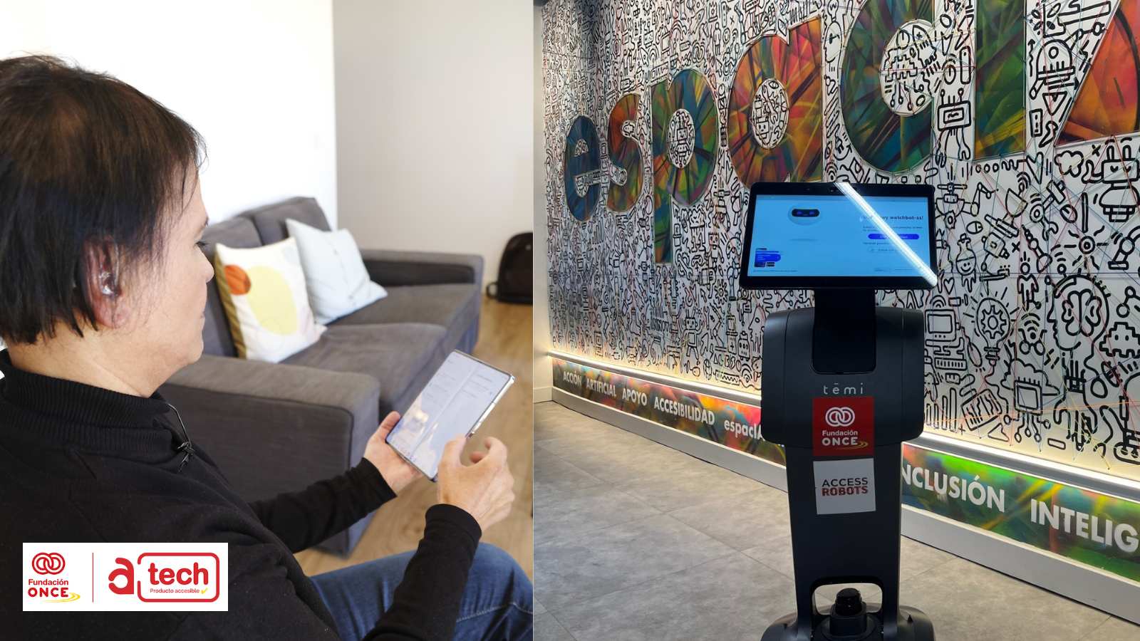 Creatividad de A TECH y Temi para el MWC