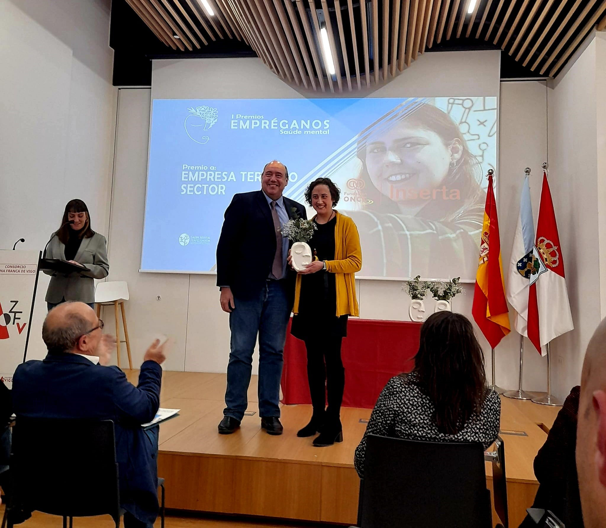 Foto de la entrega del premio