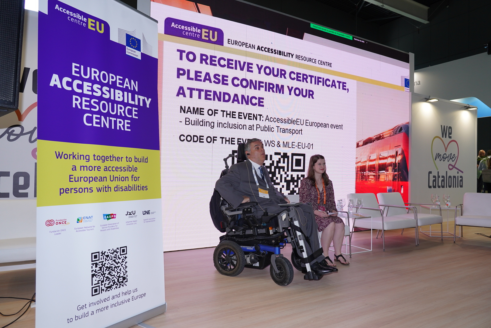 Fotografía con la participación del director de Accesibilidad de Fundación ONCE