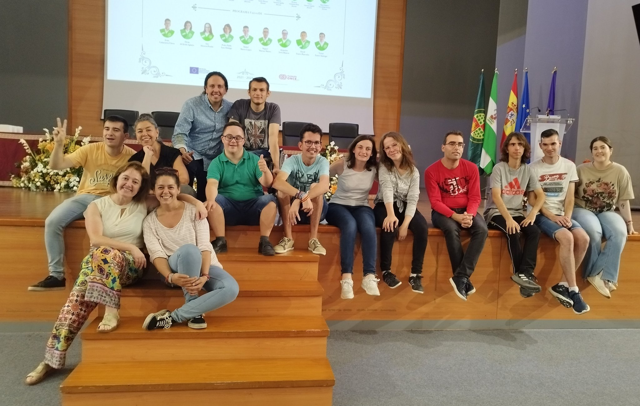 Fotografía de la graduación del curso del pasado año