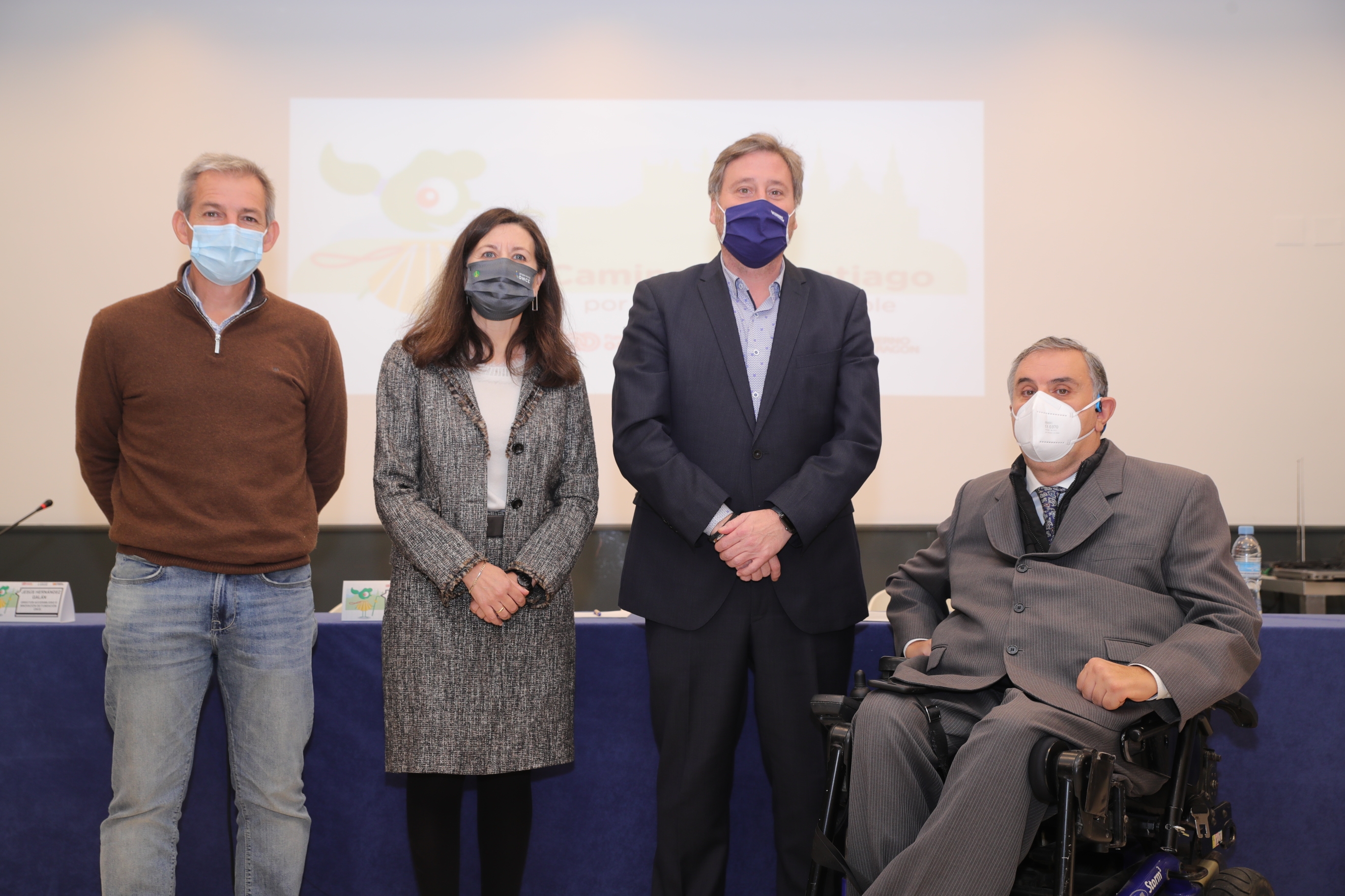 Fotografía del acto de presentación en Zaragoza
