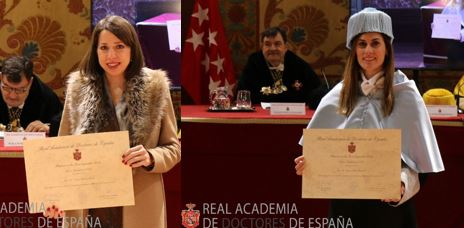 Fotografía de las dos premiadas