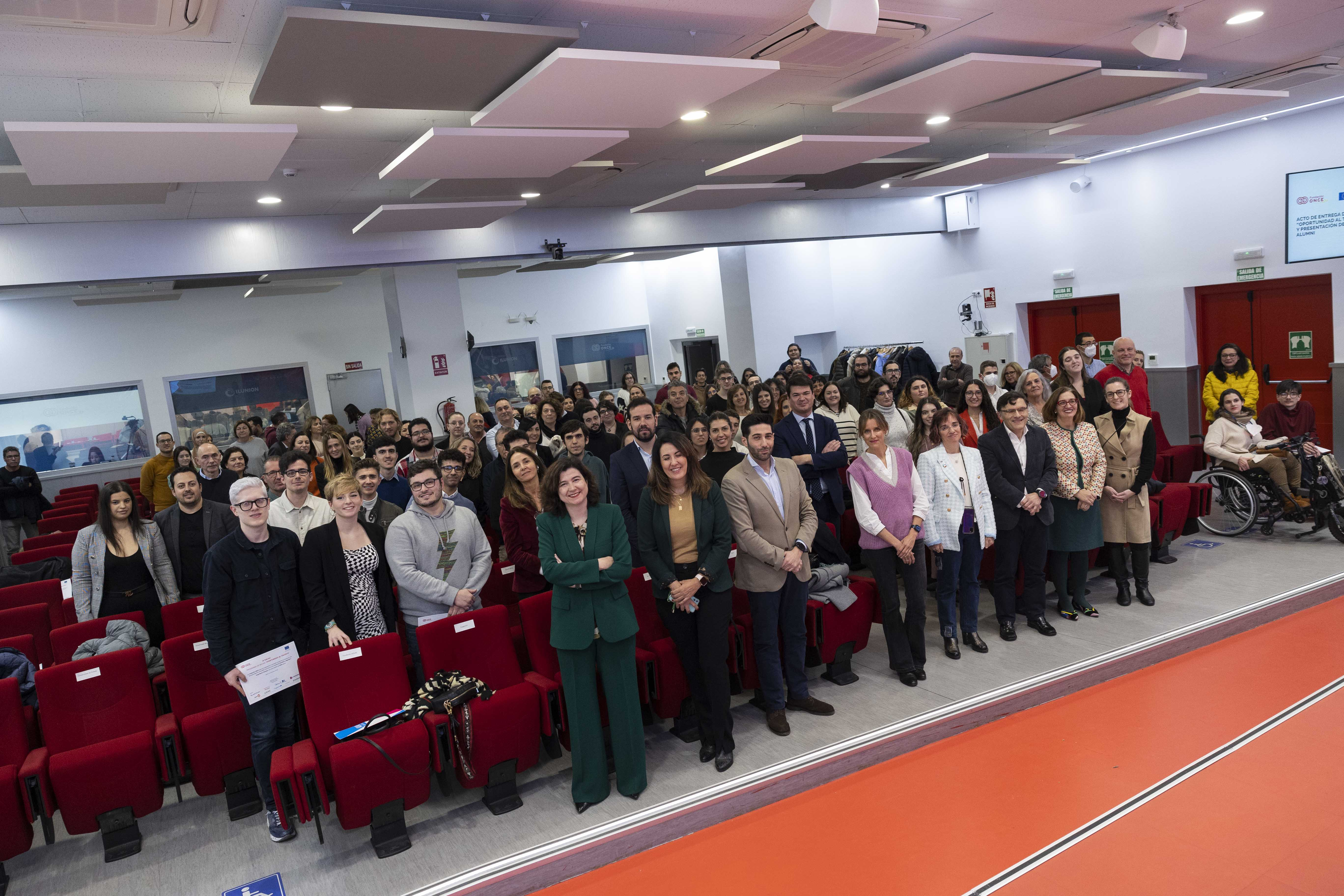 Fotografía del acto de entrega de las Becas 'Oportunidad al Talento' de Fundación ONCE