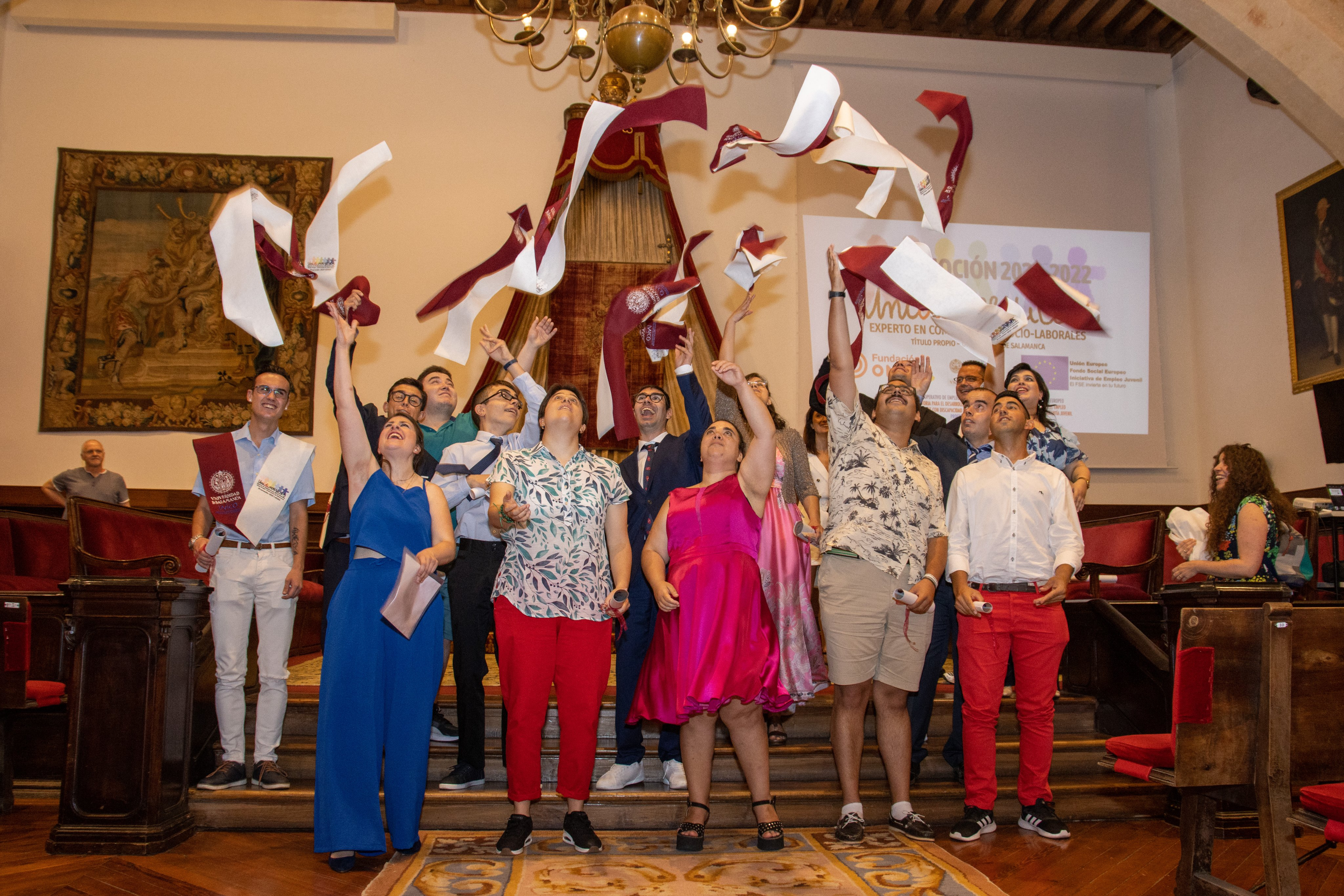 Fotografía de la graduación del curso del pasado año