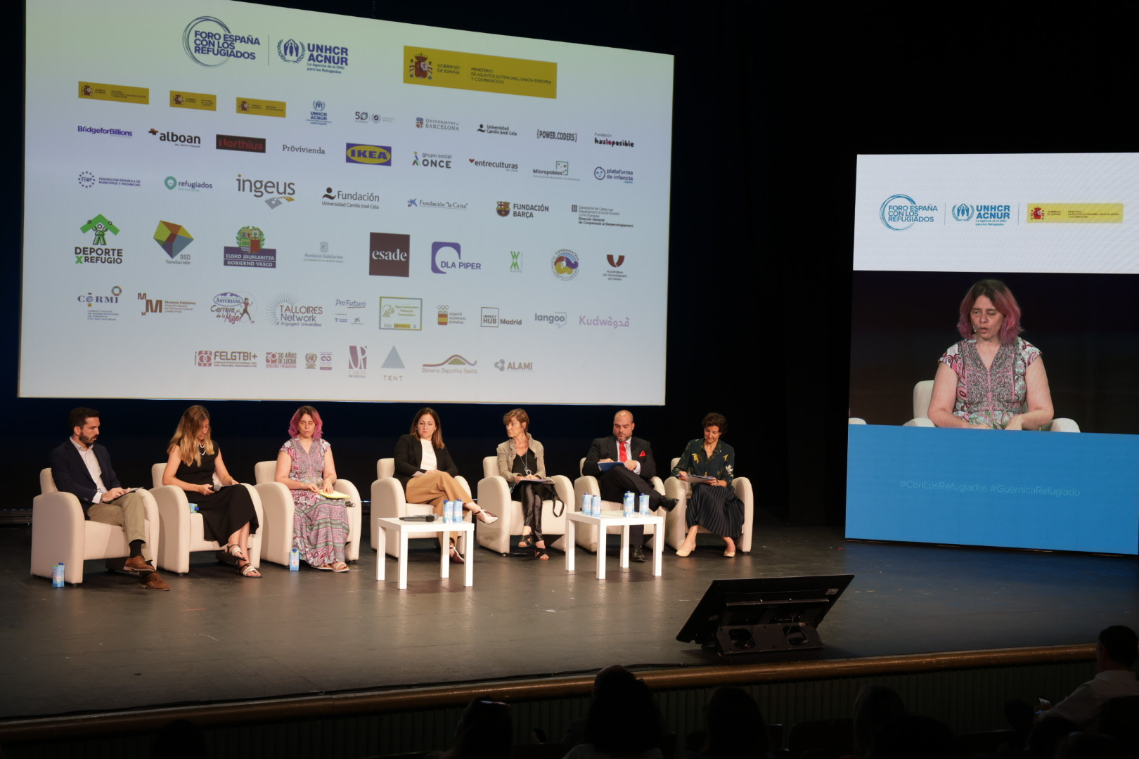Fotogrfaía con la presencia del Grupo Social ONCE en el Foro