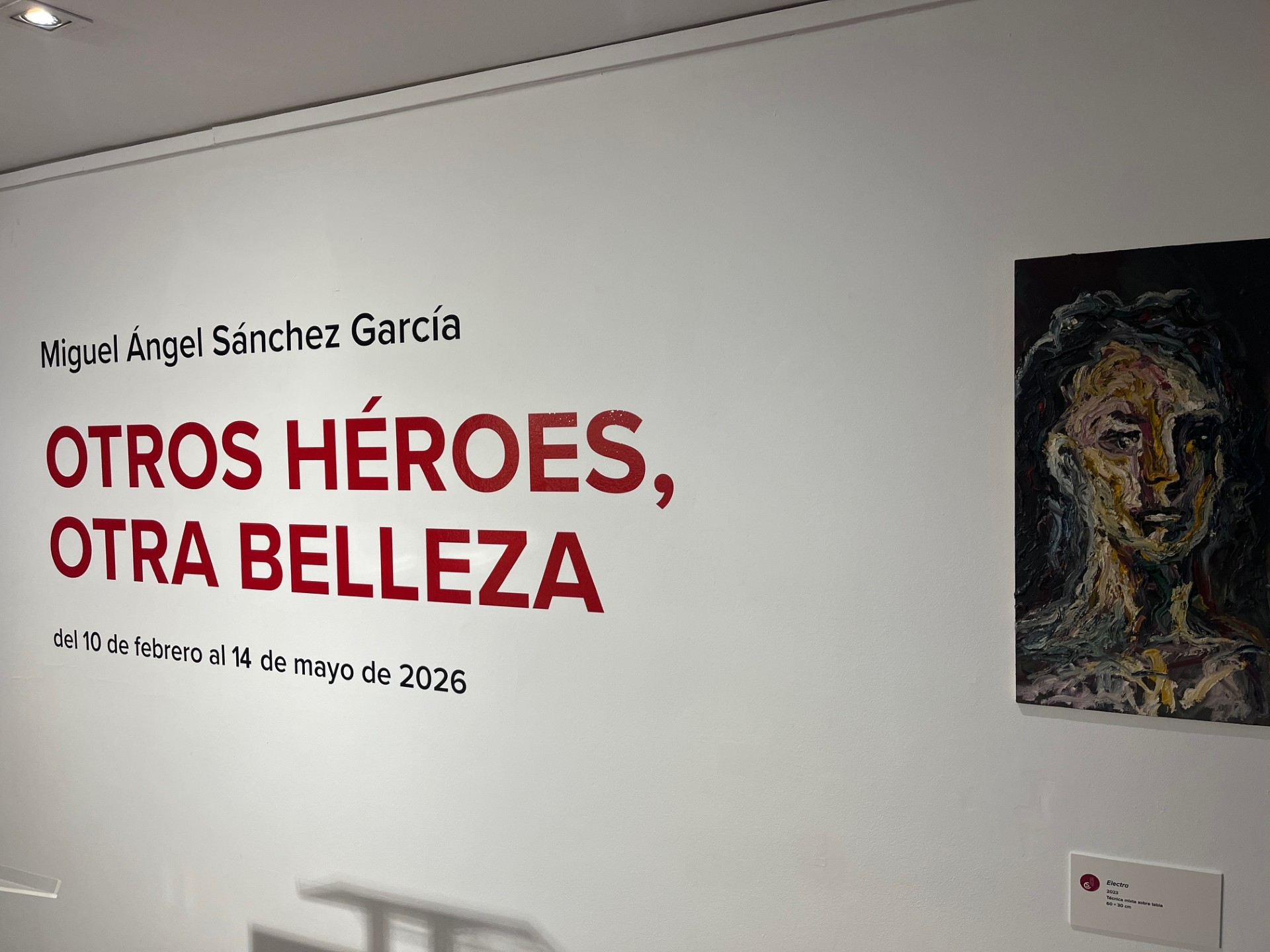 Imagen con el titulo de la exposición en Cambio de Sentido