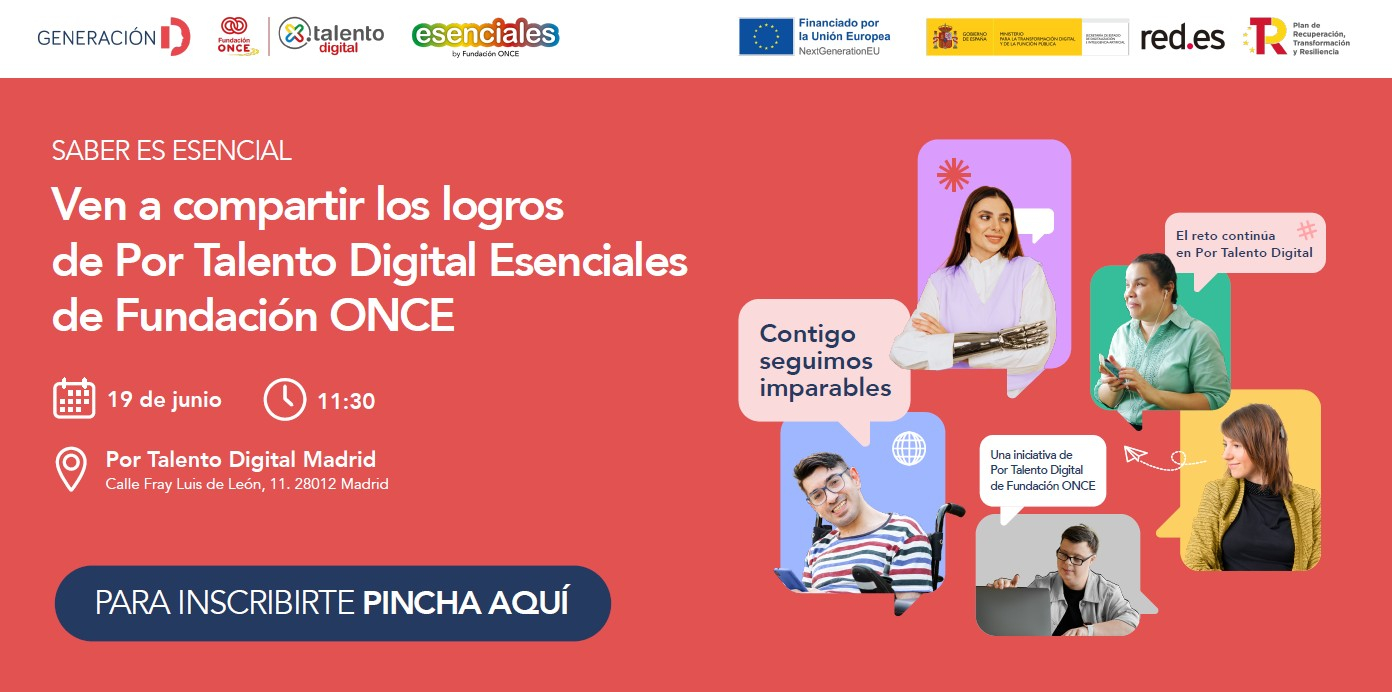 Imagen de la invitación a la presentación de Esenciales en Madrid
