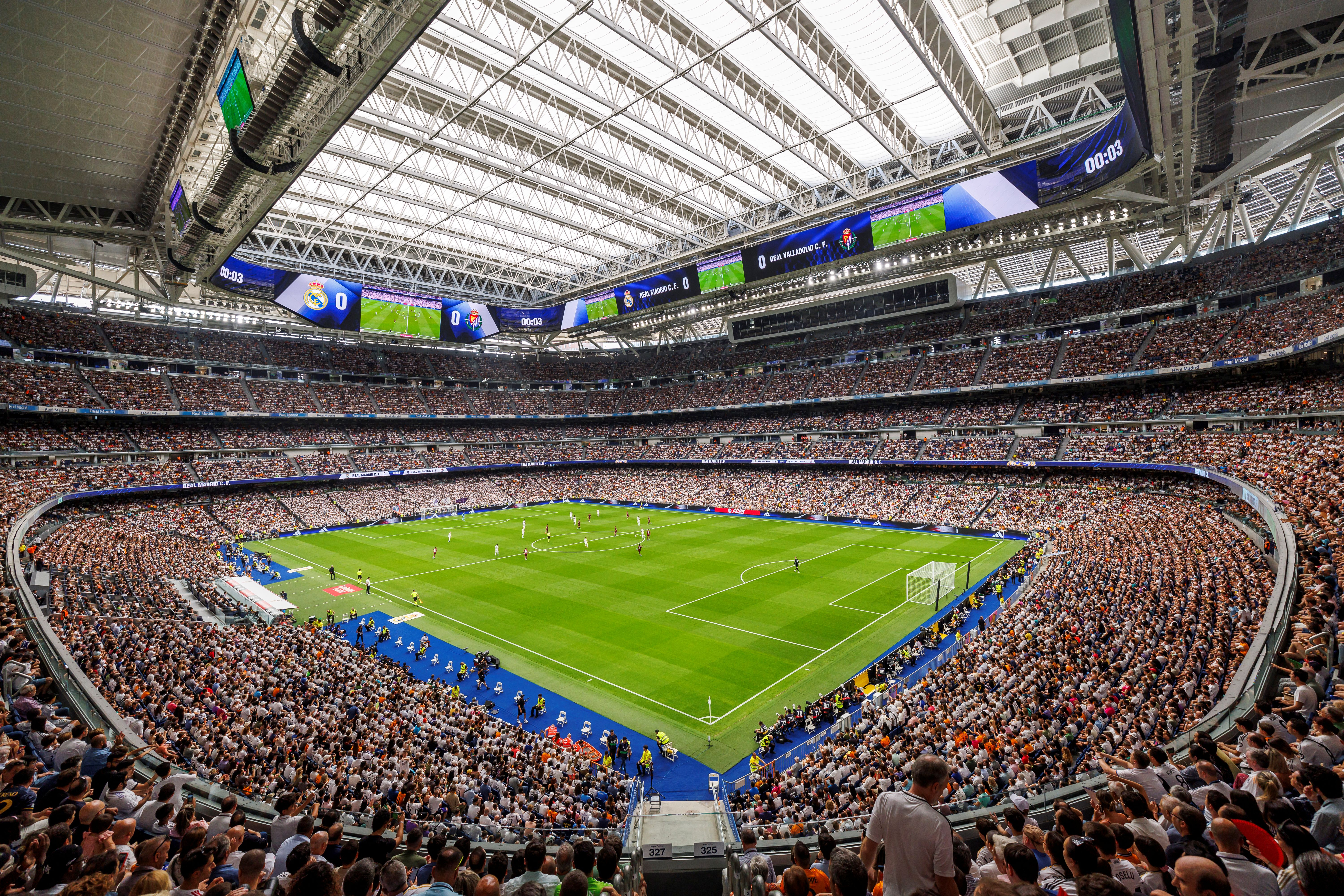 Foto del estadio Santiago Bernabéu