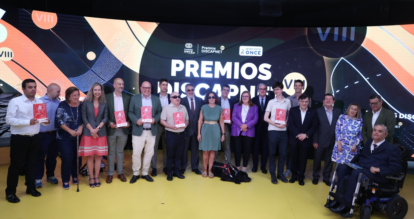 Foto de familia de los Premios Discapnet
