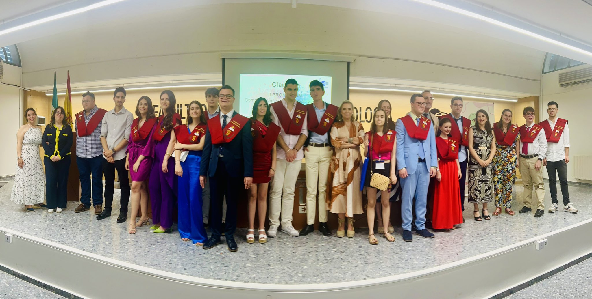 Foto del acto de graduación