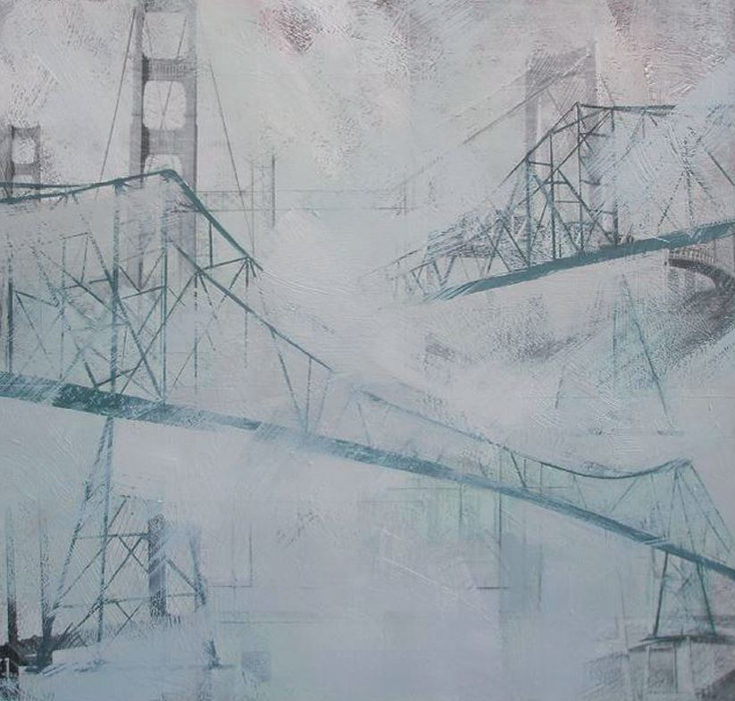 Imagen de una de las obras de Ofelia Ontiveros en la exposición de Fundación ONCE