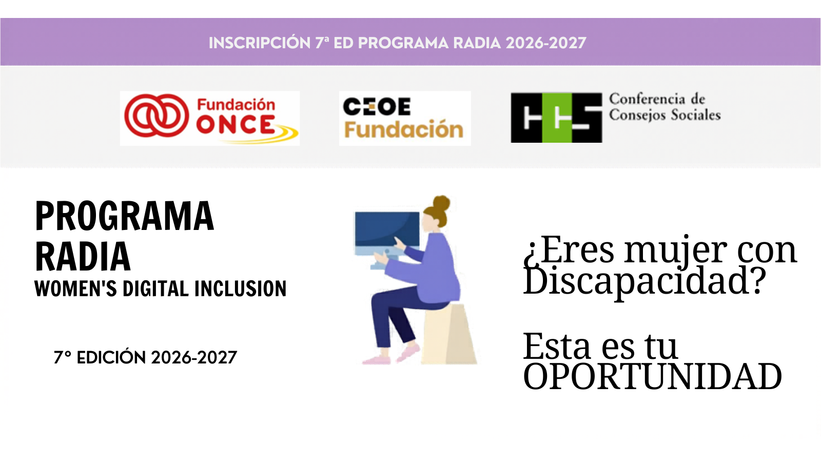 Creatividad de la convocatoria del Programa Radia
