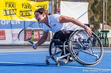 Foto de la jugadora Lola Ochoa en el open del año pasado