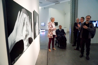 Foto de la obra de Juan Torre en la Bienal de Fundación ONCE