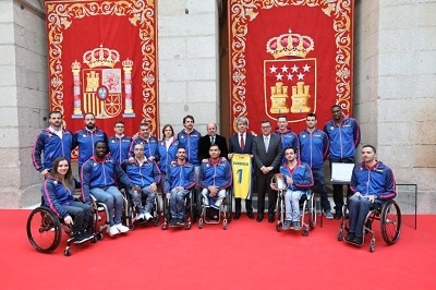 Imagen del equipo en la recepción