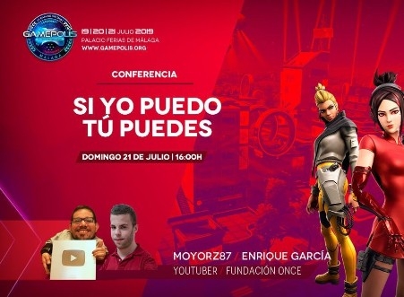 Ilustración en la que viene la foto de los ponentes y el nombre de la ponencia