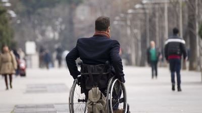 Foto de una persona con discapacidad en Madrid