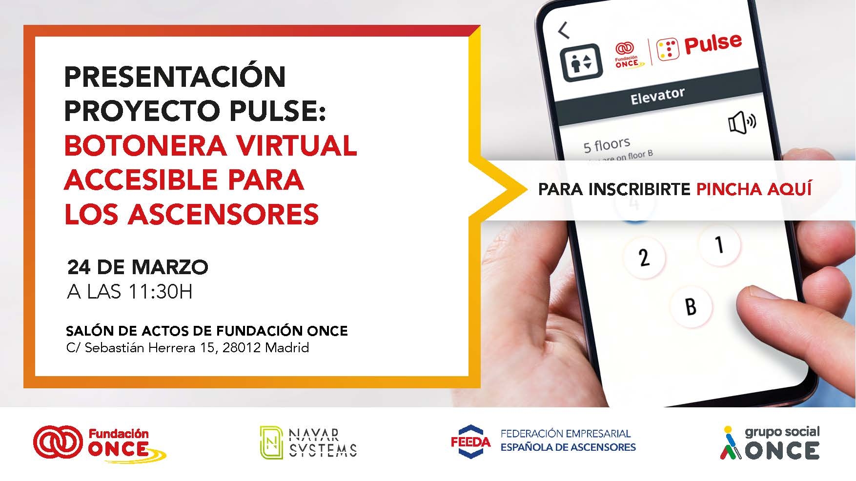 Imagen de la invitación a la presentación de 'Pulse'