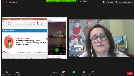 Pantallazo de la presentación del curso presentado por Sabina Lobato