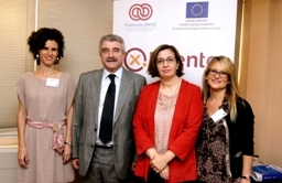 En la foto, Carla Bonino, Miguel Ángel Cabra de Luna, Isabel Martínez Lozano y María Tussy