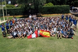 Foto de todos los expedicionarios de la Ruta BBVA