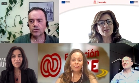 Imagen de la reunión con los miembros del Patronato