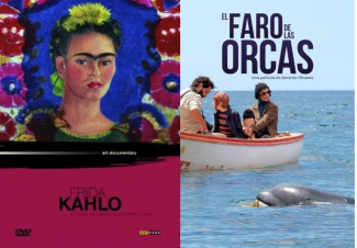 Carteles de las cintas 'Frida Kahlo' y 'El faro de las orcas'