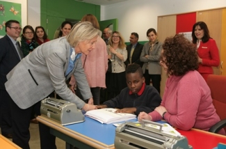 Foto de un momento de la visita