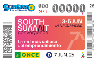 Imagen del cupón de la ONCE dedicado al South Summit